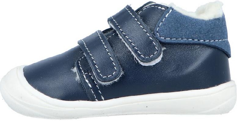 Jonap Kid modrá vlna dětská vycházková kožená zimní obuv