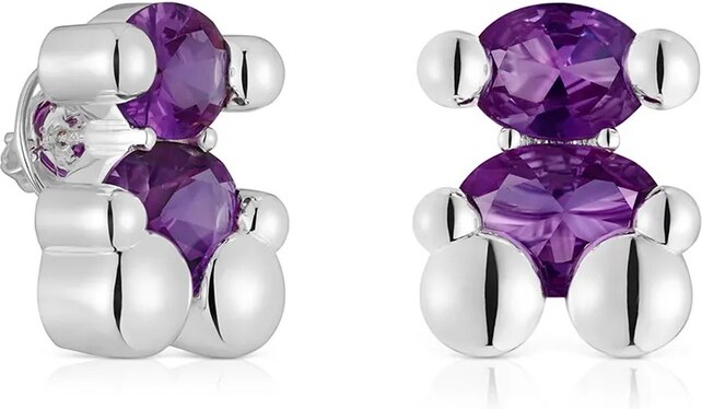 Stříbrné náušnice Tous Bold Bear Lab