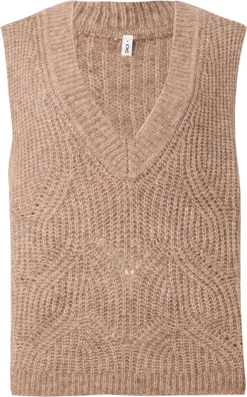 ONLY Svetr 'ONLGIila' hnědý melír