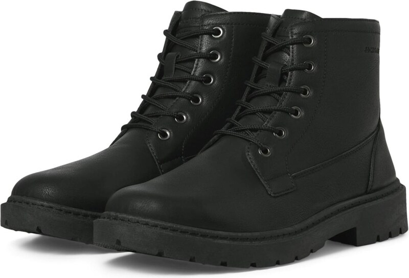 JACK & JONES Šněrovací boty antracitová