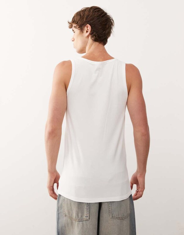 Adidas 2 pack active core cotton vests in white