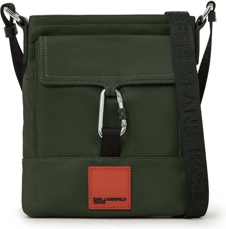 KARL LAGERFELD JEANS Taška přes rameno 'Canyon' olivová