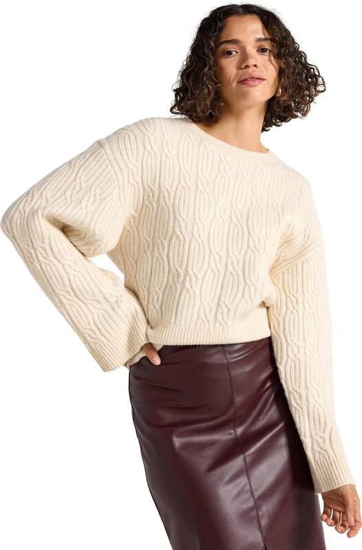 Lindex Svetr 'Hermine' přírodní bílá