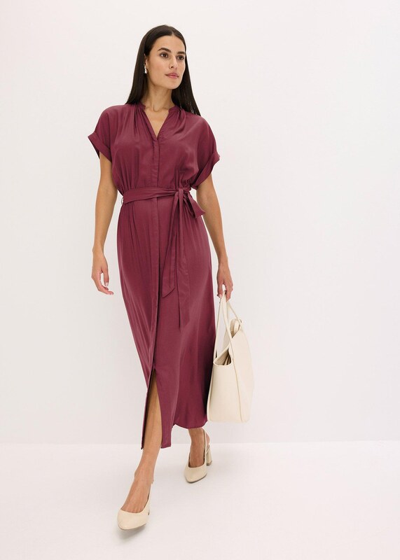 bonprix Košilové šaty Červená