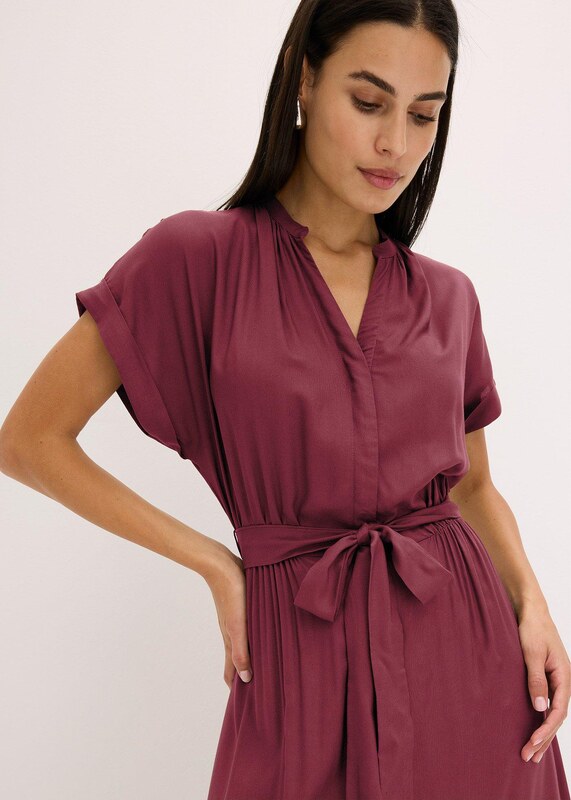 bonprix Košilové šaty Červená