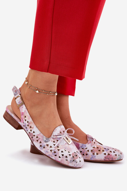 Boto Dírové baleríny s odhaleným podpatkem Multikolor Navinnia