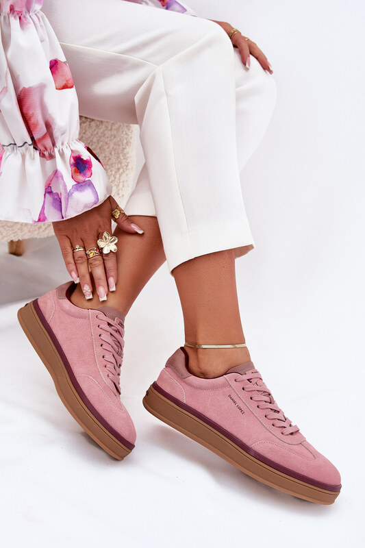 Daniel Lopez Just Dare Semišové Dámské Tenisky Daniel Lopez SS2D4010 Růžové