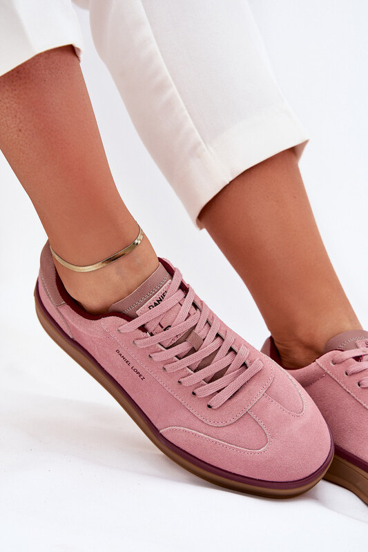 Daniel Lopez Just Dare Semišové Dámské Tenisky Daniel Lopez SS2D4010 Růžové