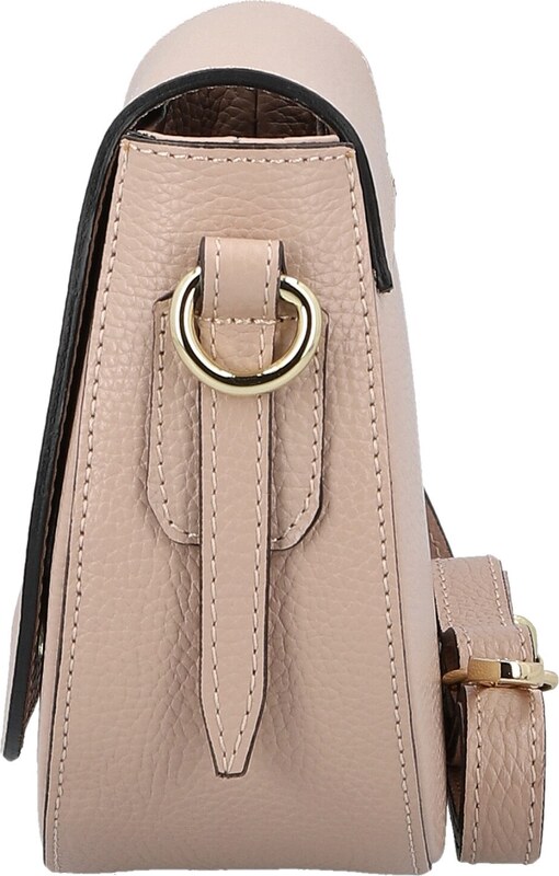 Delami Vera Pelle Trendy dámská kožená crossbody kabelka Antigona, starorůžová