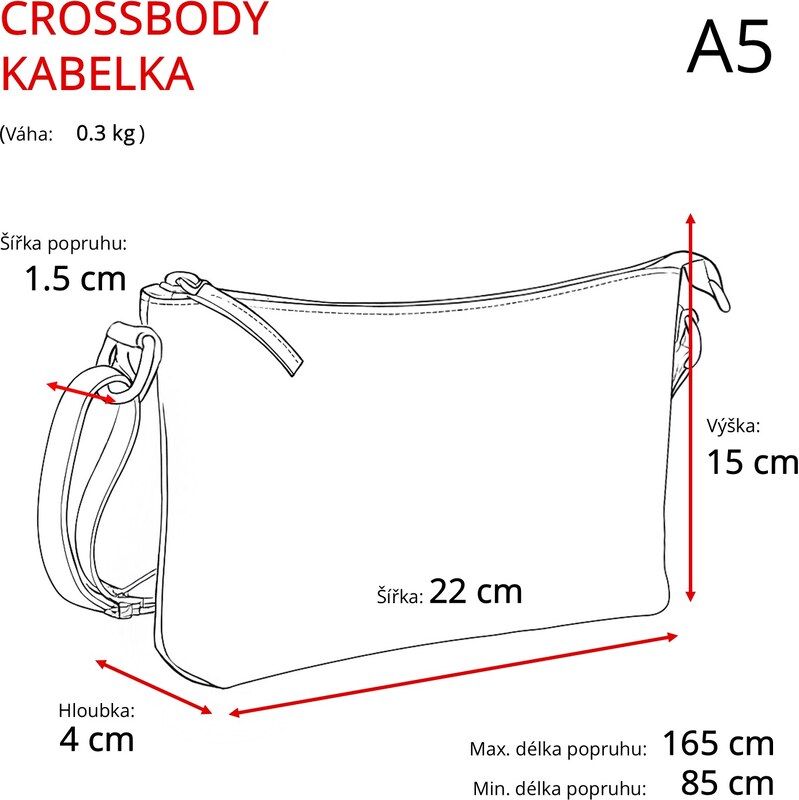 Kožená kabelka crossbody Noelia Bolger černá NB 2414 C