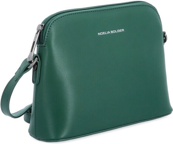 Malá kožená crossbody kabelka Famito NB 0096 TZE zelená