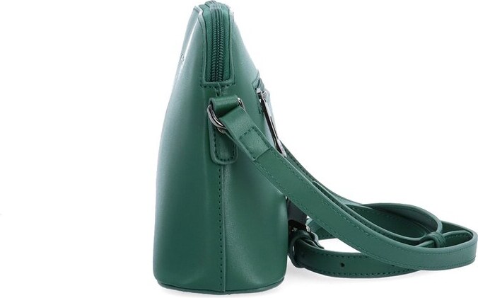 Malá kožená crossbody kabelka Famito NB 0096 TZE zelená