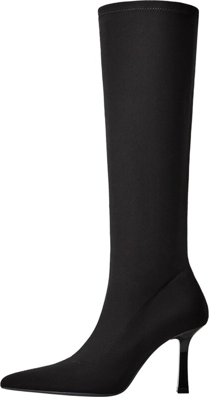 Bershka Kozačky černá