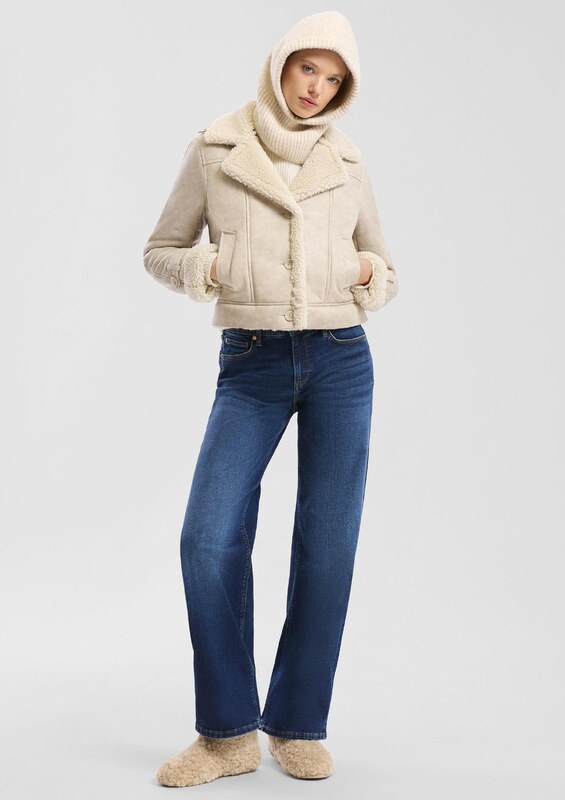 QS Přechodná bunda béžová