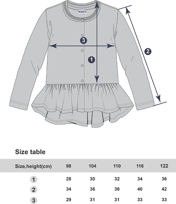 Winkiki Kids Wear Dívčí mikina Magic - šedý melanž