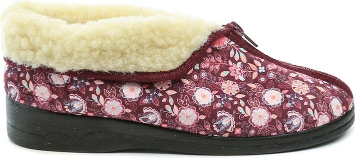 Rogallo 29841 květové dámské zimní papuče