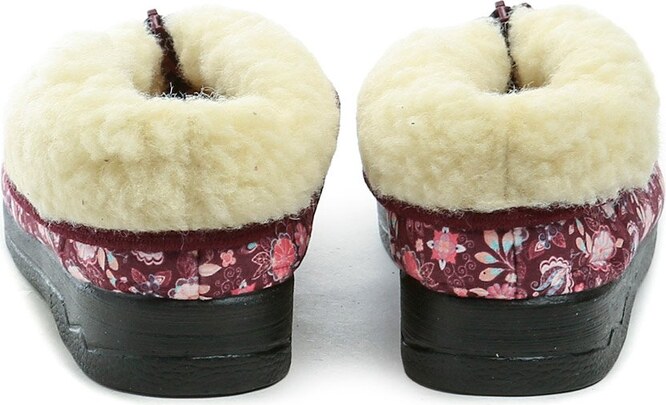 Rogallo 29841 květové dámské zimní papuče