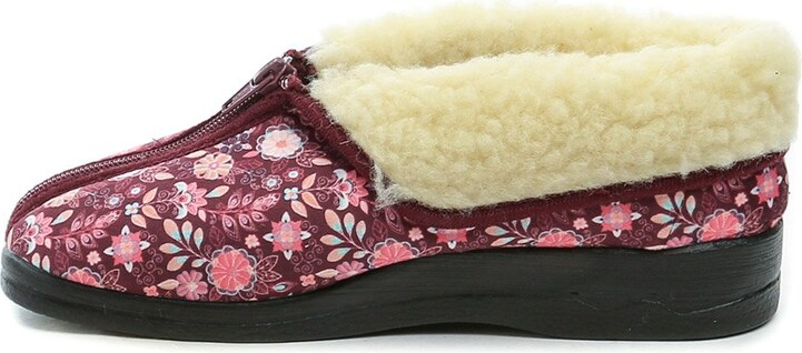 Rogallo 29841 květové dámské zimní papuče