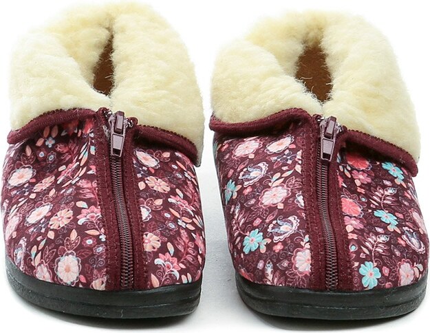 Rogallo 29841 květové dámské zimní papuče