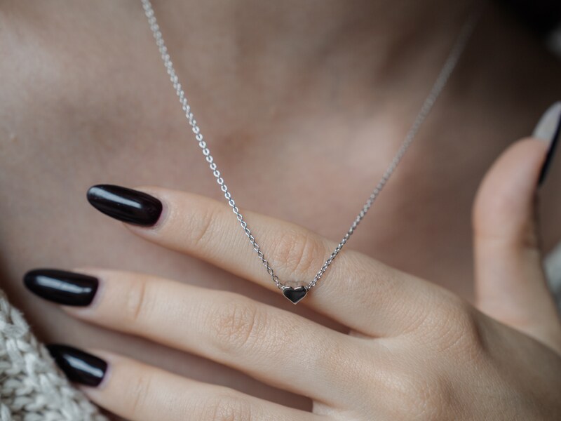 Olivie Stříbrný náhrdelník SRDÍČKO 4687