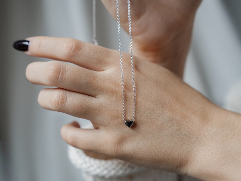 Olivie Stříbrný náhrdelník SRDÍČKO 4687