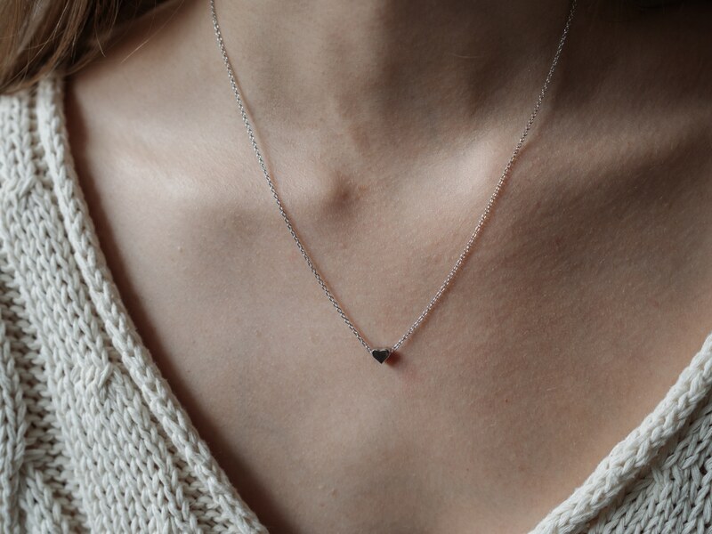 Olivie Stříbrný náhrdelník SRDÍČKO 4687