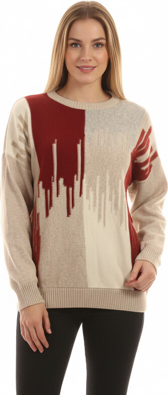 Esprit Dámský Pulovr Vlněný Béžový Vel. XL