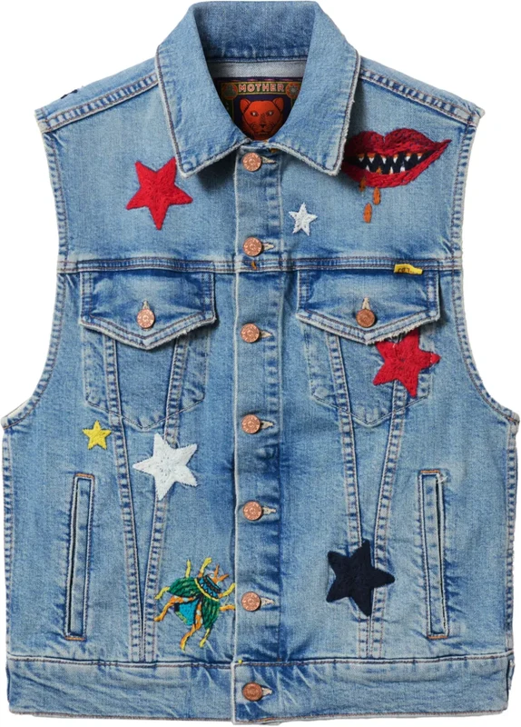 La DoubleJ x Mother The Clean Armhole Drifter vest - Blue