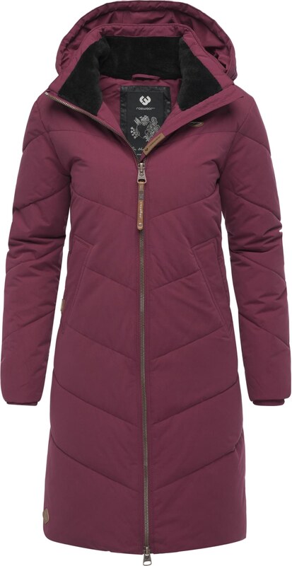 Ragwear Zimní kabát 'Rebelka' bordó