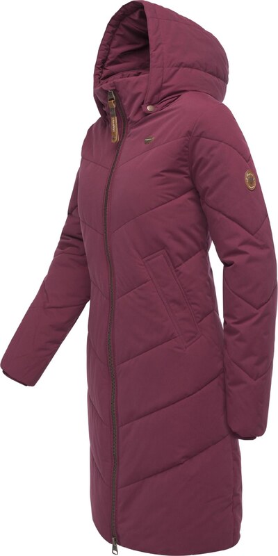 Ragwear Zimní kabát 'Rebelka' bordó