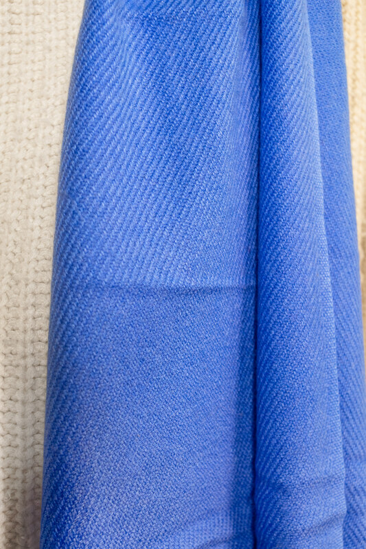 Pashmii 100% Kašmírová šála SKY modrá