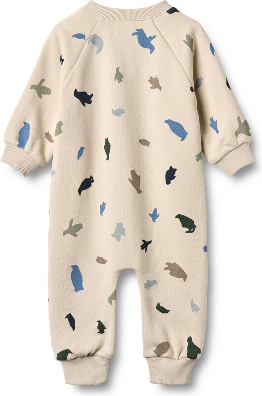 WHEAT Overal safírová / hnědá / jedle / offwhite