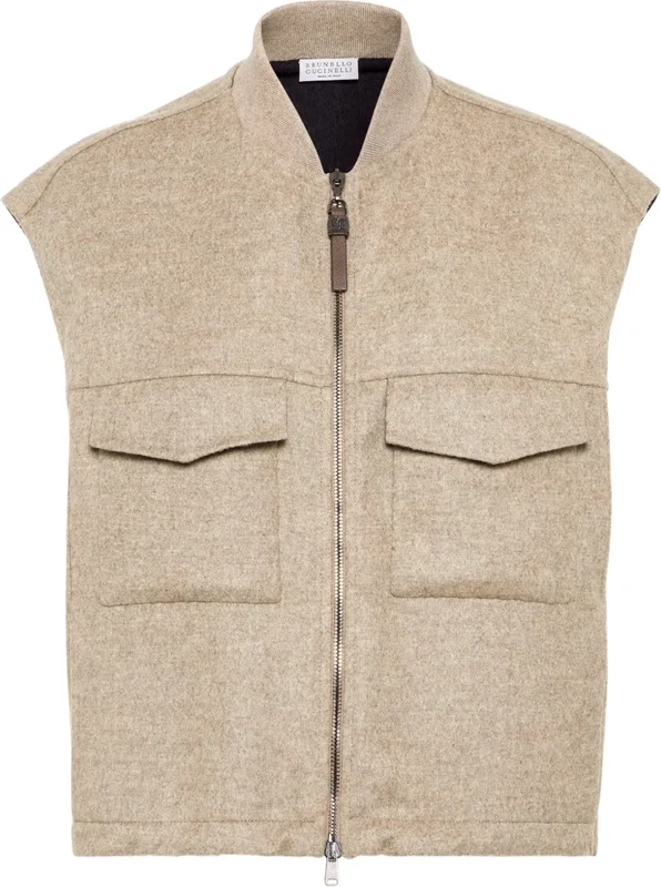 Brunello Cucinelli mélange-effect gilet - Neutrals