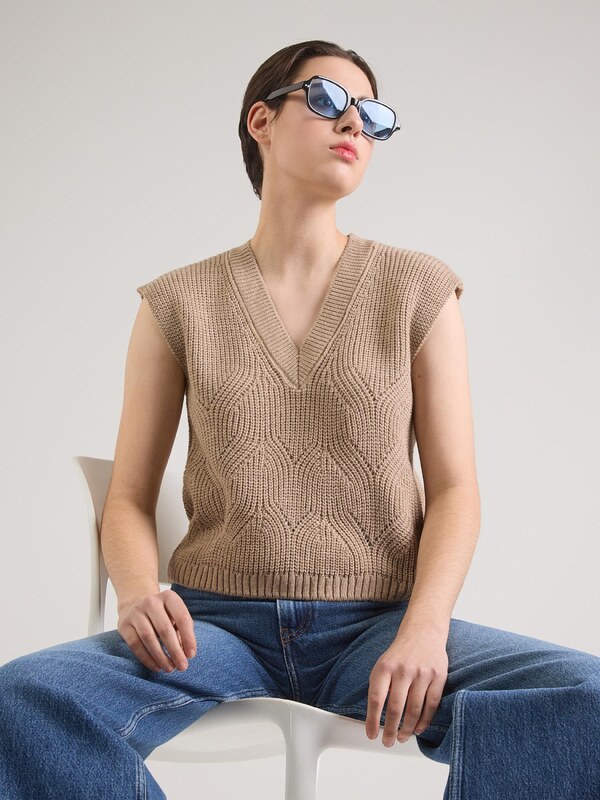 ABOUT YOU Svetr 'Danai' velbloudí