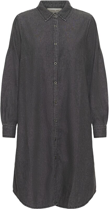 Cream Šaty černá džínovina