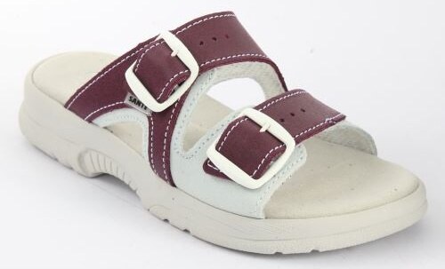 Santé N/517/55 dámské kožené pantofle fialová