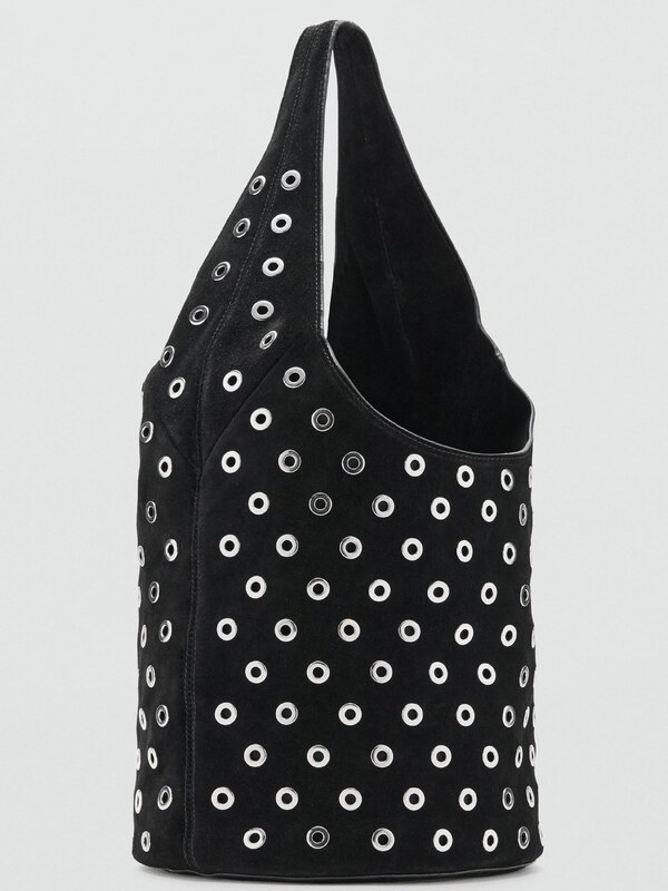 MANGO Nákupní taška 'Miami' černá