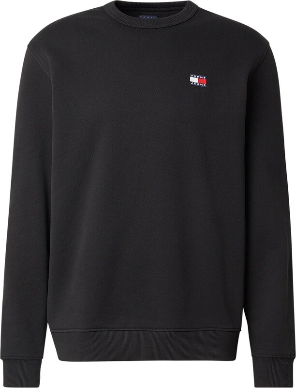 Tommy Jeans Mikina námořnická modř / jasně červená / černá / bílá