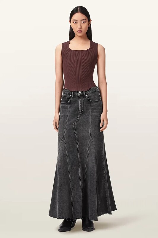 Džínová sukně AllSaints ALMA