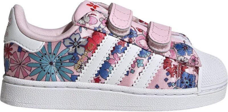 ADIDAS ORIGINALS Tenisky 'LibertyLondon Superstar II' fialkově modrá / růžová / červená / bílá