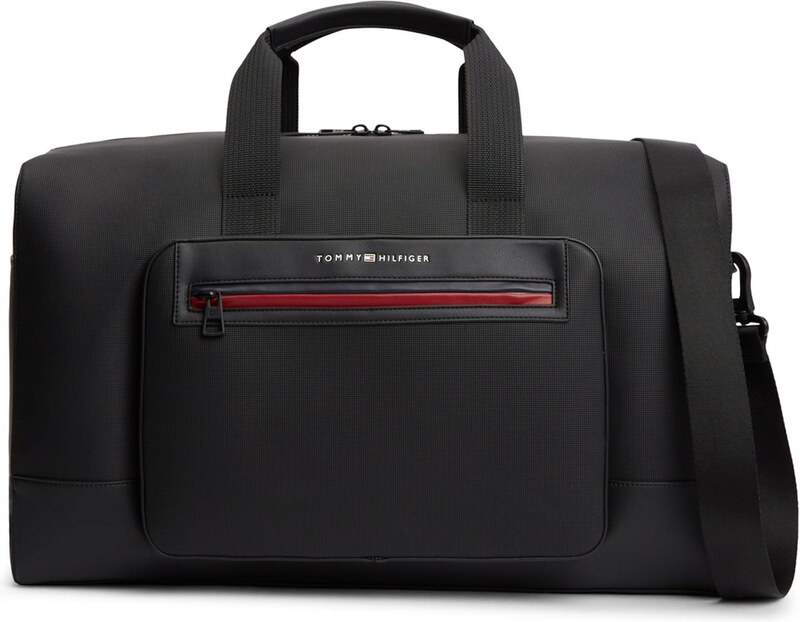 TOMMY HILFIGER Cestovní taška 'Foundation' červená / černá