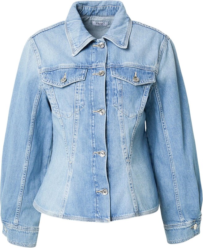 Liu Jo Přechodná bunda modrá džínovina