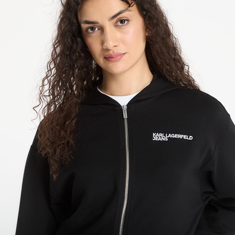 Mikina Karl Lagerfeld Jeans Milano Hoodie Black M