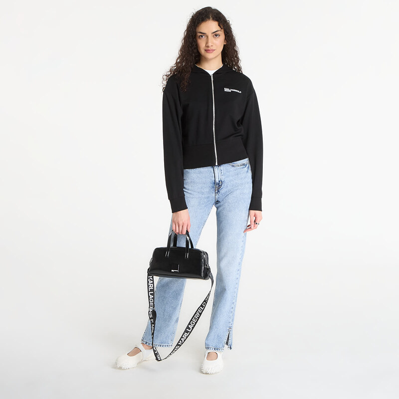 Mikina Karl Lagerfeld Jeans Milano Hoodie Black M