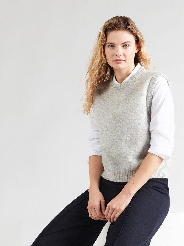 AMERICAN VINTAGE Svetr 'VITOW' šedý melír