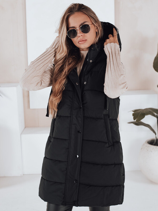 Dámská prošívaná vesta TOLIS černá FashionStreet TY3297