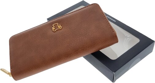 LULU CASTAGNETTE Exkluzívní dámská peněženka hnědá 1LS2C