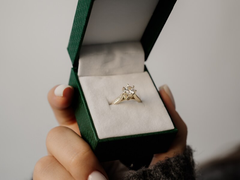 Olivie Stříbrný zásnubní prsten GOLD 9320