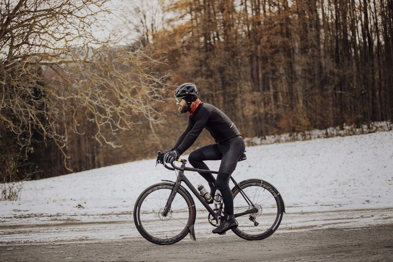 tretry zimní FORCE MTB GLACIER, černé