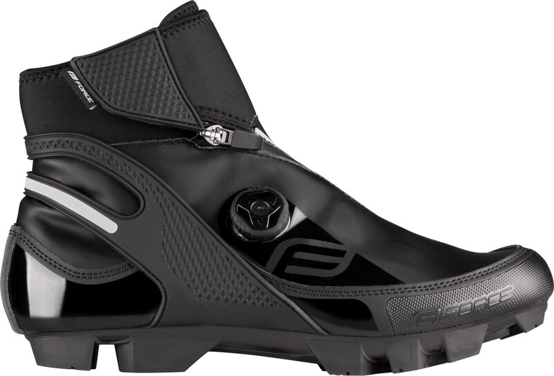 tretry zimní FORCE MTB GLACIER, černé